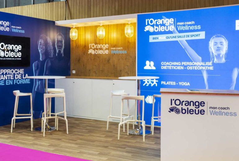 Stand-Design-LOrangeBleue-Franchise Expo-Wellness
