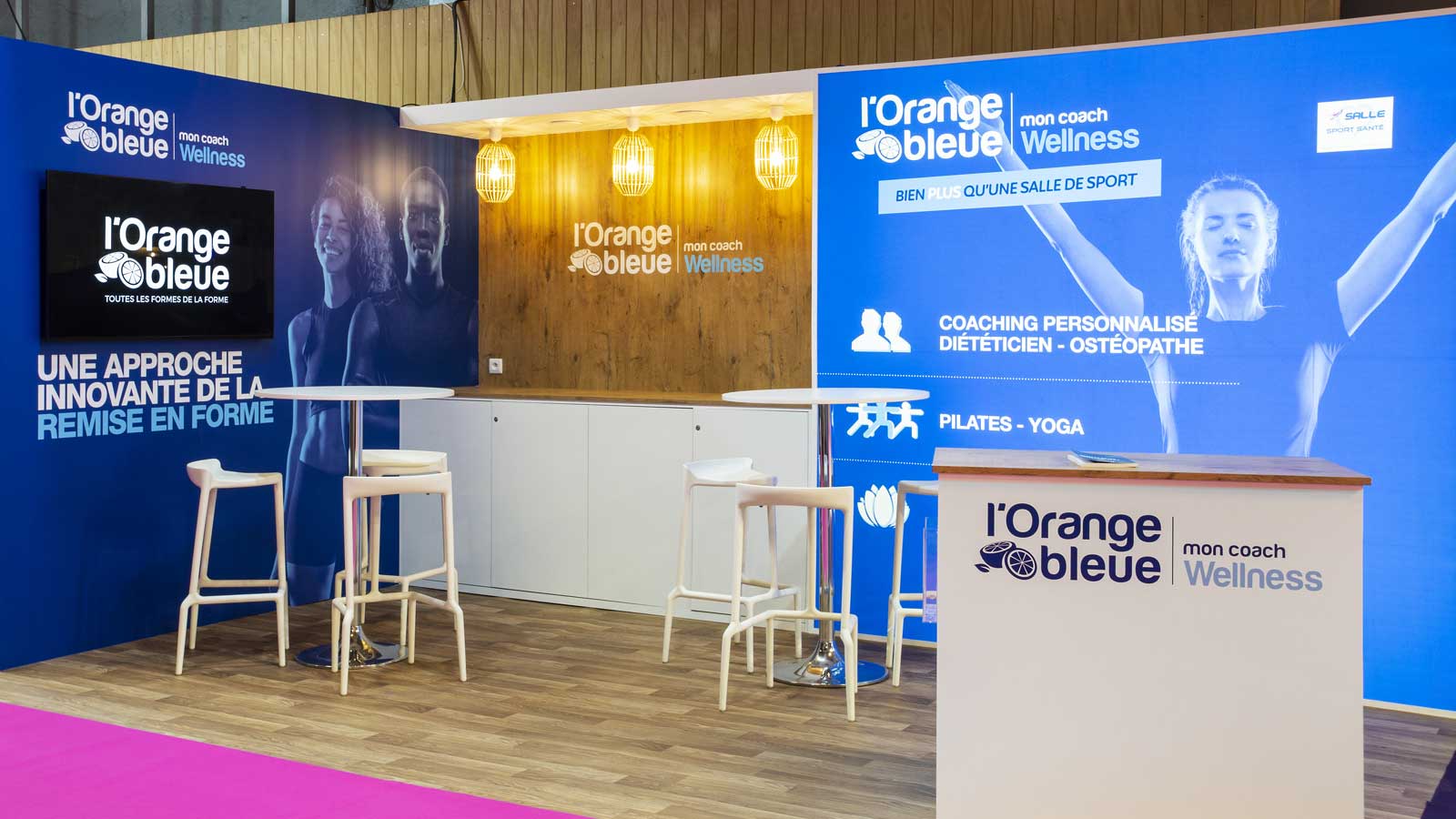 Stand-Design-LOrangeBleue-Franchise Expo-Wellness