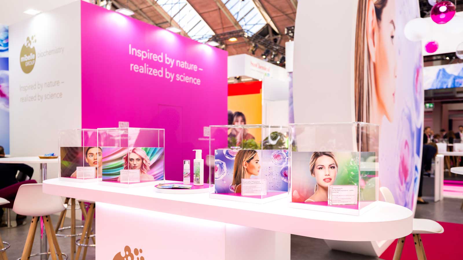 Stand-Design-Mibelle-InCosmetics-Product display 2025