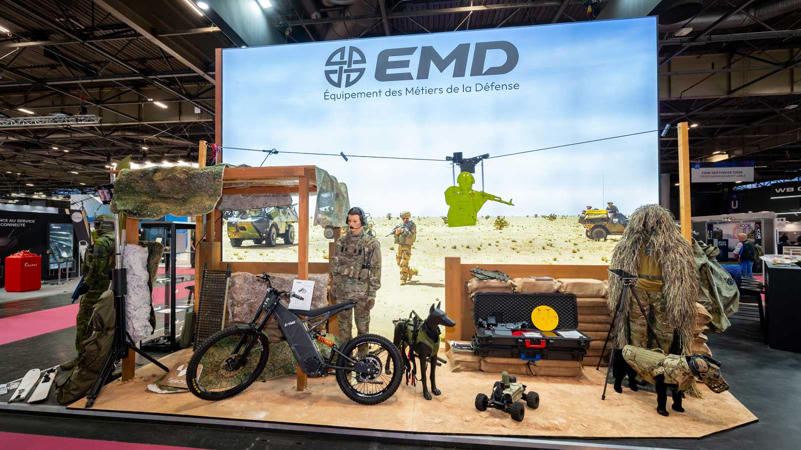 Stand-Design-EMD-Milipol-Decor camouflage