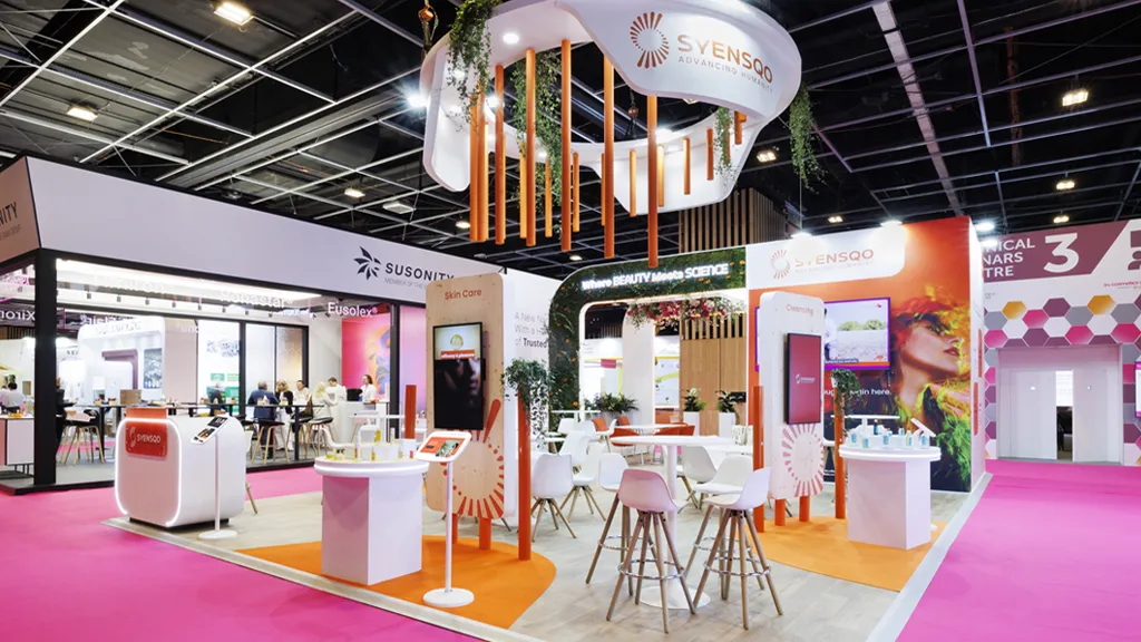 Stand Design Syensqo InCosmetics Branding