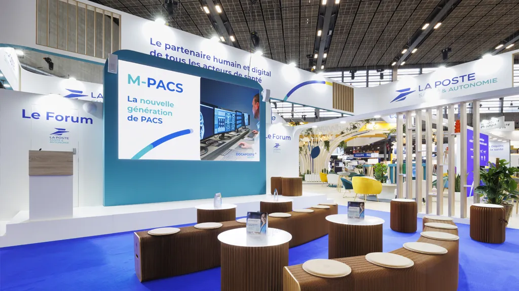 Stand Design LaPoste Santexpo Agora