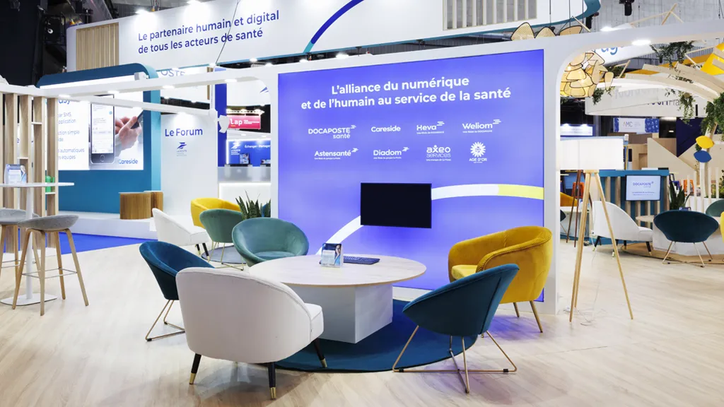 Stand Design LaPoste Santexpo Demo area