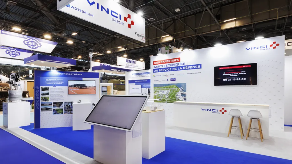 Stand design Cegelec Eurosatory Exhibition
