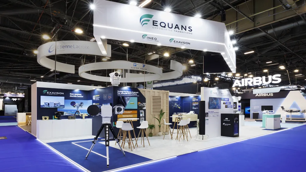 Stand design Equans Eurosatory Exhibition
